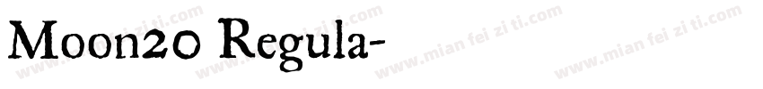 Moon20 Regula字体转换